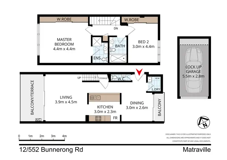 Floorplan of Homely unit listing, 12/552 Bunnerong Rd, Matraville NSW 2036