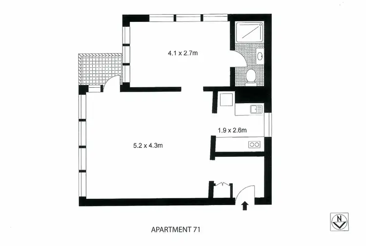 Floorplan of Homely apartment listing, 71/2 Parkes Street, Kirribilli NSW 2061