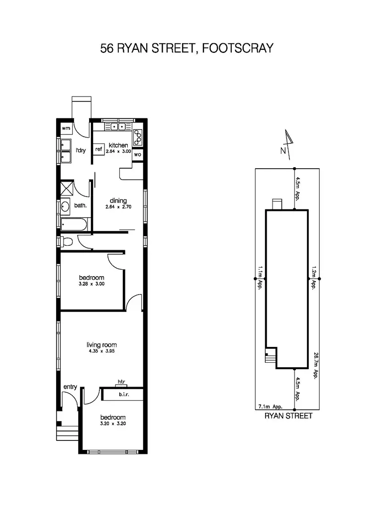 Floorplan of Homely house listing, 56 Ryan Street, Footscray VIC 3011
