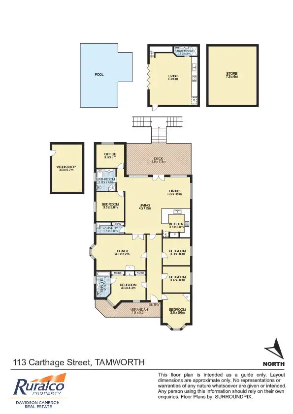 Floorplan of Homely house listing, 113 Carthage Street, Tamworth NSW 2340