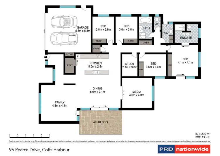 Floorplan of Homely house listing, 96 Pearce Drive, Coffs Harbour NSW 2450