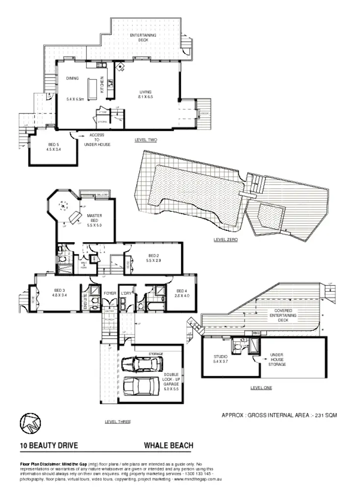 Floorplan of Homely house listing, 10 Beauty Drive, Whale Beach NSW 2107