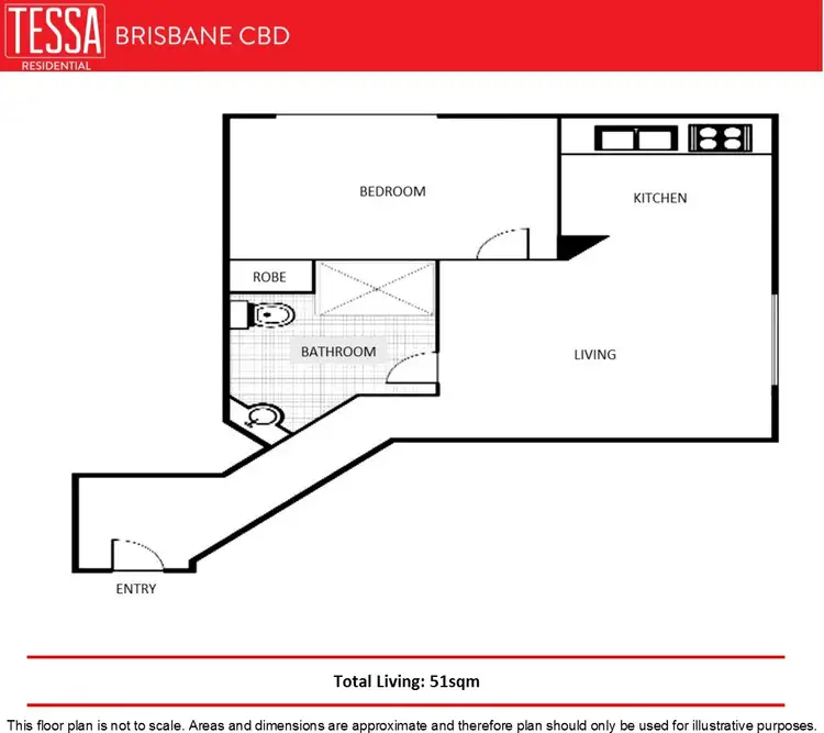 Floorplan of Homely apartment listing, 5/255 Ann Street, Brisbane City QLD 4000