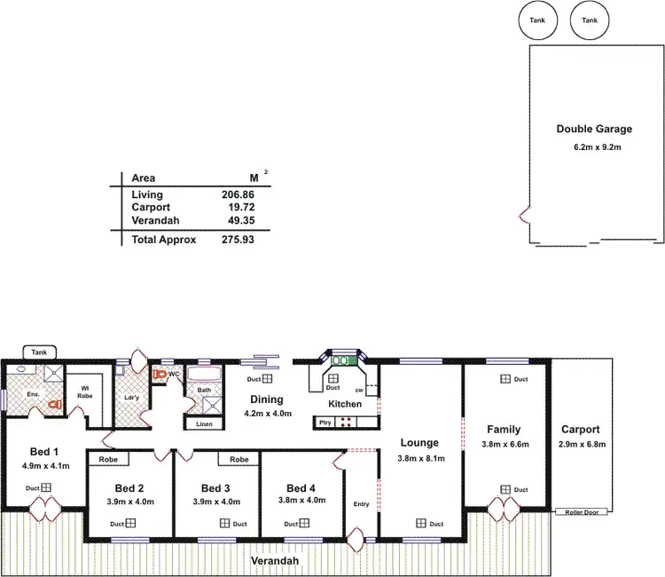 Floorplan of Homely house listing, 21 Claret Avenue, Virginia SA 5120