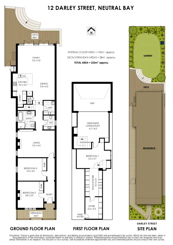 Floorplan of Homely house listing, 12 Darley Street, Neutral Bay NSW 2089