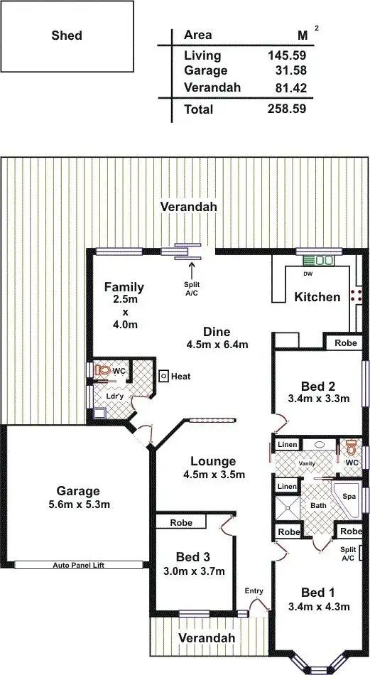 Floorplan of Homely house listing, 39B Barnet Road, Evanston SA 5116