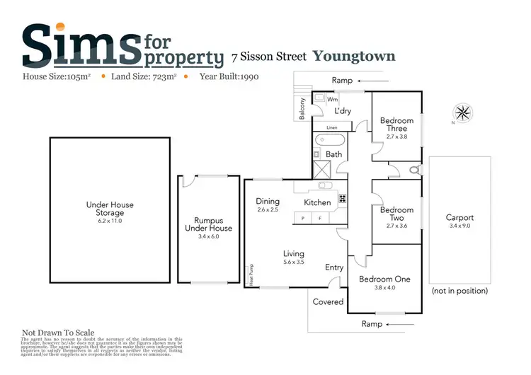 Floorplan of Homely house listing, 7 Sisson street, Youngtown TAS 7249