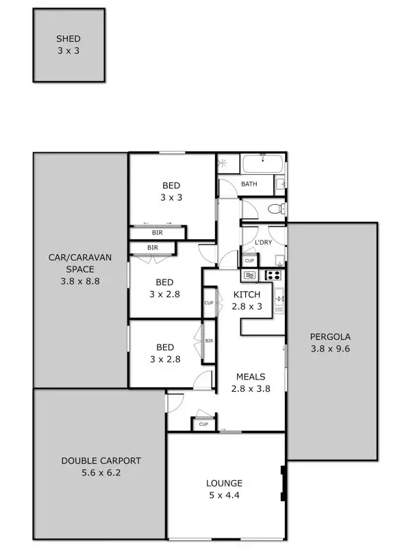 Floorplan of Homely house listing, 47 Collins Street, Sunbury VIC 3429