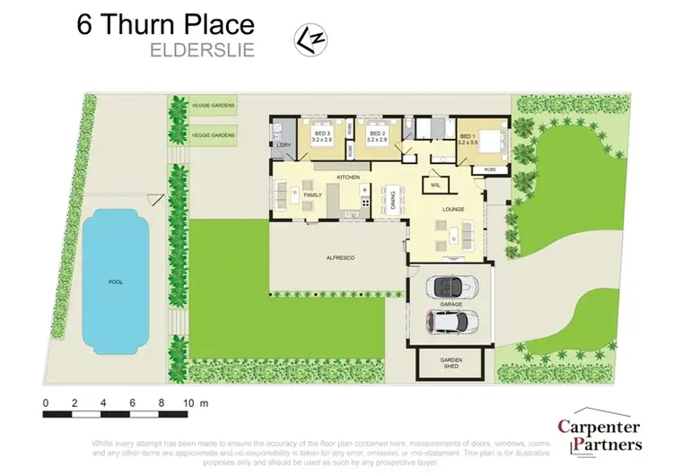 Floorplan of Homely house listing, 6 Thurn Place, Elderslie NSW 2570