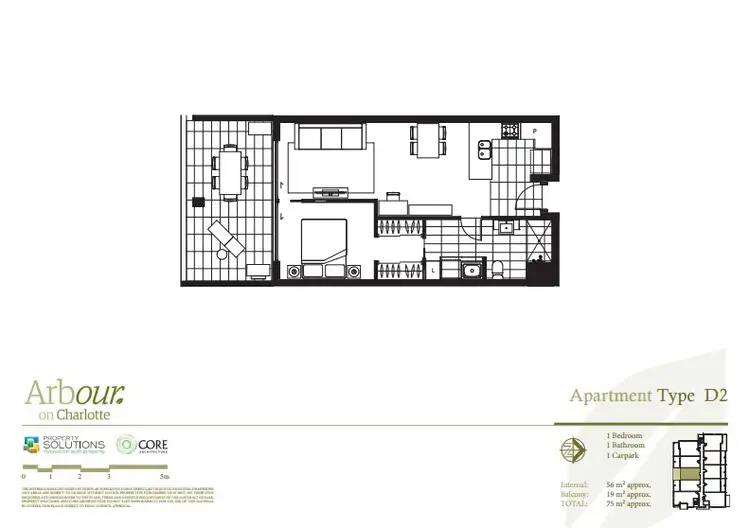 Floorplan of Homely apartment listing, 1208/25 Charlotte Street, Chermside QLD 4032