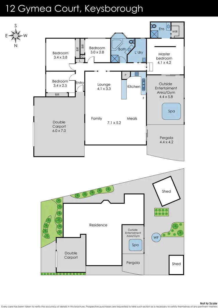 Floorplan of Homely house listing, 12 Gymea Court, Keysborough VIC 3173