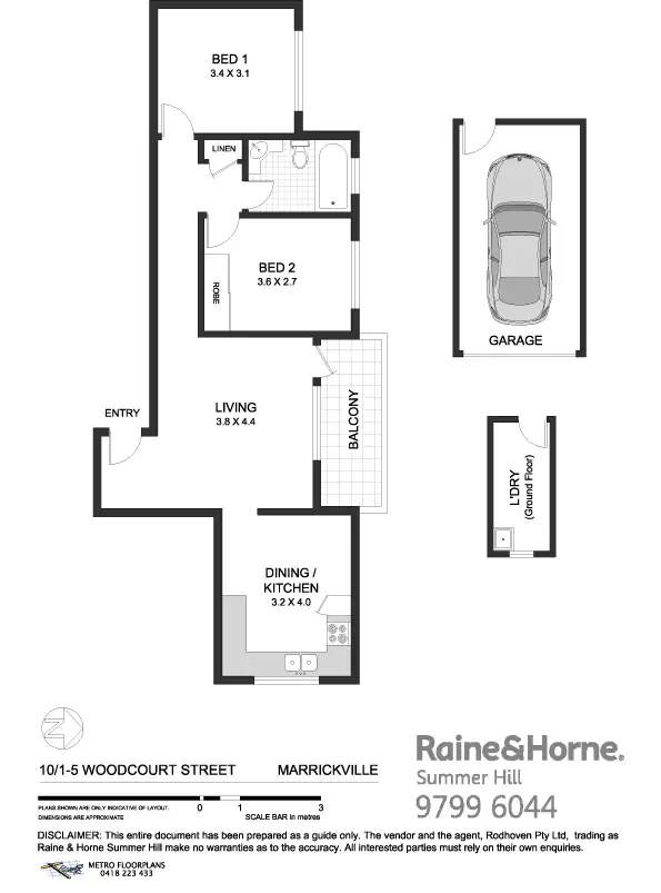 Floorplan of Homely apartment listing, 10/1-5 Woodcourt Street, Marrickville NSW 2204