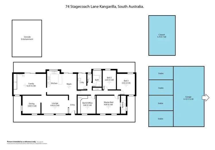 Floorplan of Homely rural property listing, 74 Stagecoach Lane, Kangarilla SA 5157