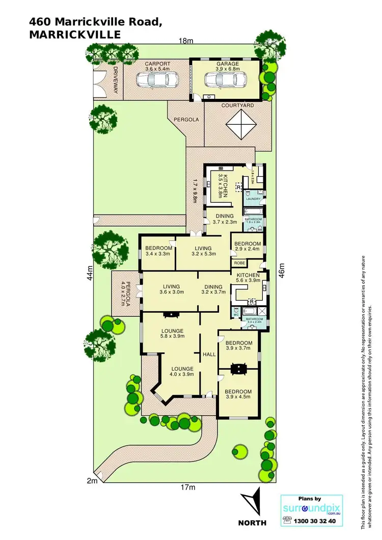 Floorplan of Homely house listing, 460 Marrickville Road, Marrickville NSW 2204