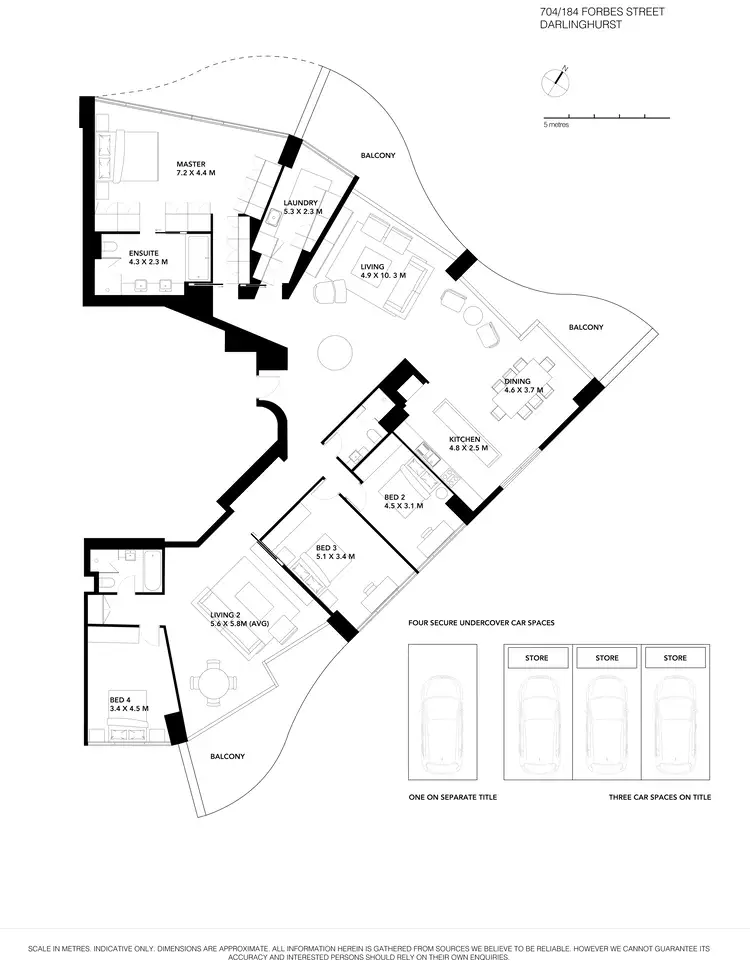 Floorplan of Homely apartment listing, 704/184 Forbes Street, Darlinghurst NSW 2010