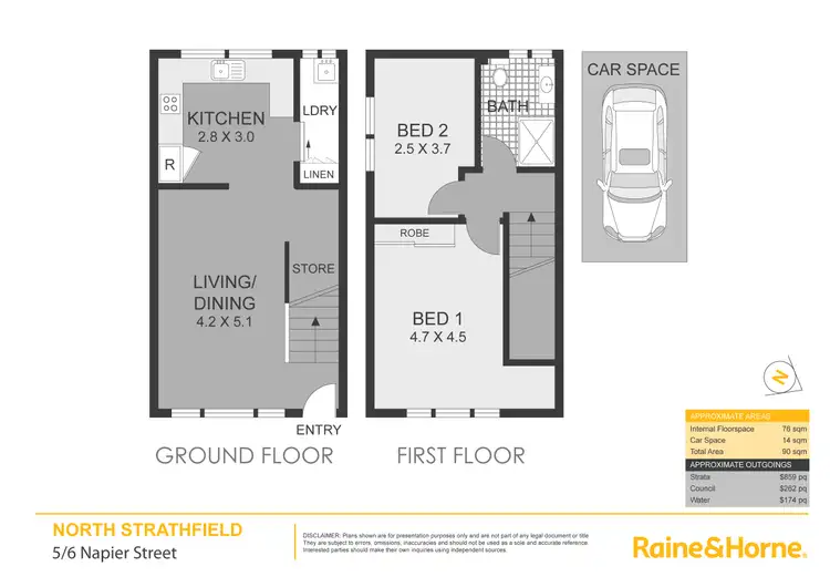 Floorplan of Homely apartment listing, 5/6 Napier Street, North Strathfield NSW 2137