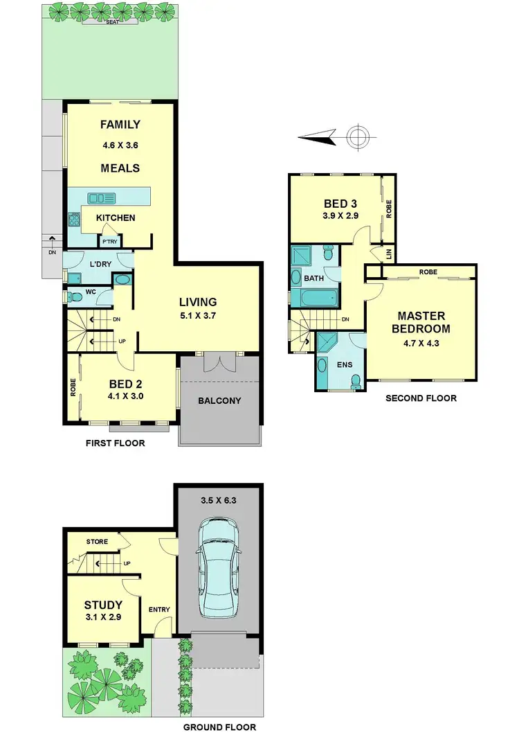 Floorplan of Homely townhouse listing, 2C HEATH STREET, Pascoe Vale VIC 3044