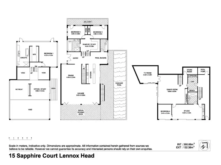 Floorplan of Homely house listing, 15 Sapphire Court, Lennox Head NSW 2478