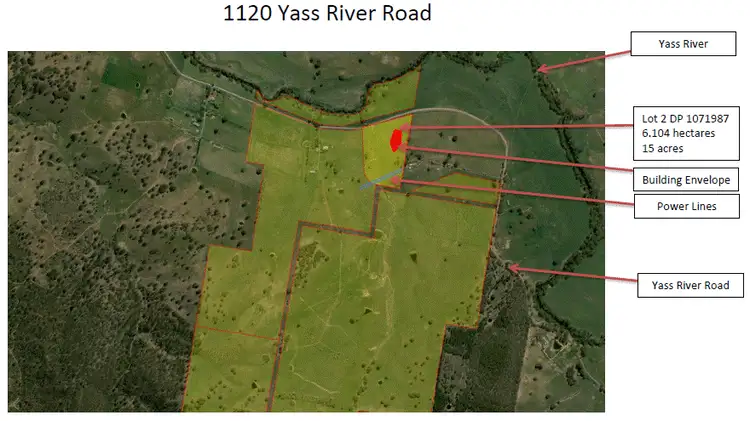 Floorplan of Homely land listing, 1120 Yass River Road, Yass River NSW 2582