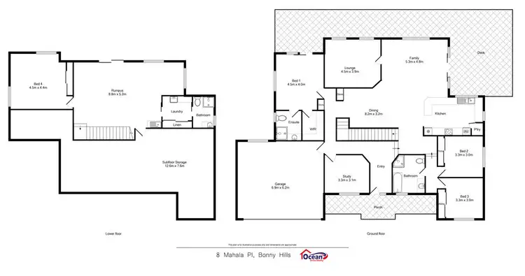 Floorplan of Homely house listing, 8 Mahala Close, Bonny Hills NSW 2445