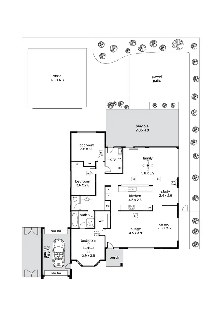 Floorplan of Homely house listing, 33 Whimbrel Circuit, Seaford Rise SA 5169