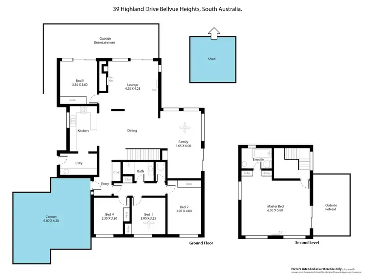 Floorplan of Homely house listing, 39 Highland Drive, Bellevue Heights SA 5050