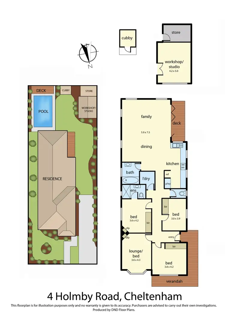 Floorplan of Homely house listing, 4 Holmby Road, Cheltenham VIC 3192