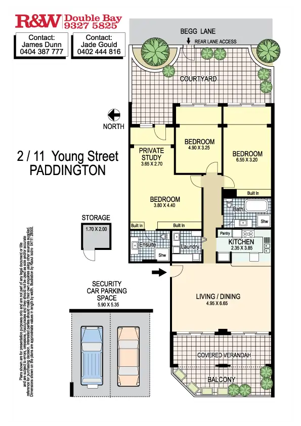 Floorplan of Homely apartment listing, 2/11-15 Young Street, Paddington NSW 2021