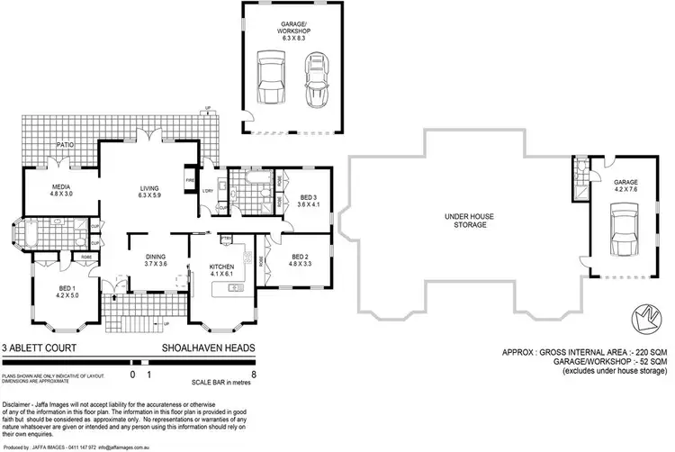 Floorplan of Homely house listing, 3 Ablett Court, Shoalhaven Heads NSW 2535