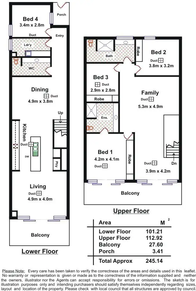 Floorplan of Homely apartment listing, 42/100 Rose Terrace, Wayville SA 5034