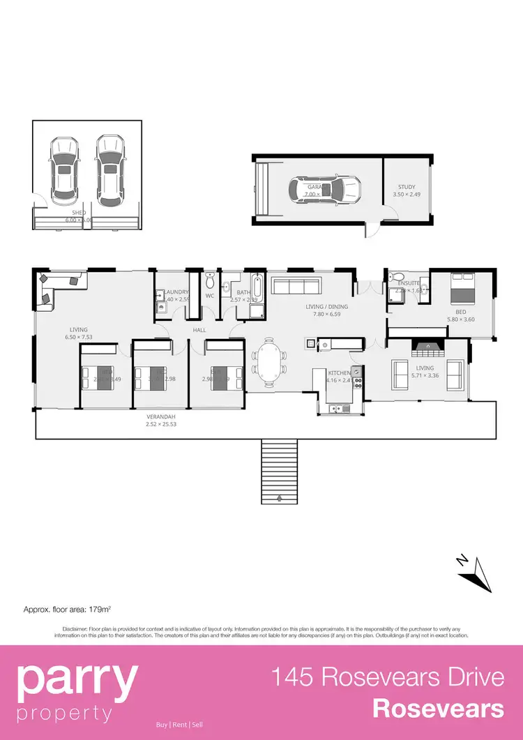 Floorplan of Homely house listing, 145 Rosevears Drive, Rosevears TAS 7277