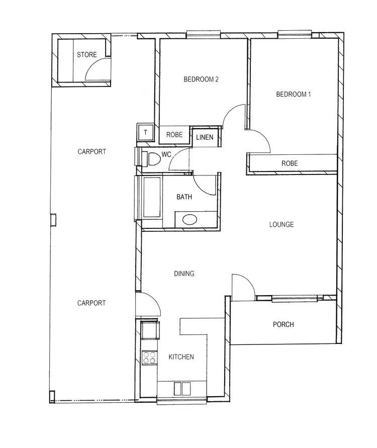 Floorplan of Homely unit listing, 2/9 Pollux Court, Woodroffe NT 830