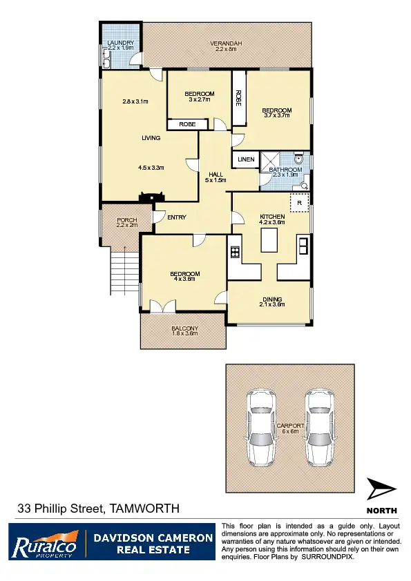 Floorplan of Homely house listing, 33 Phillip Street, Tamworth NSW 2340