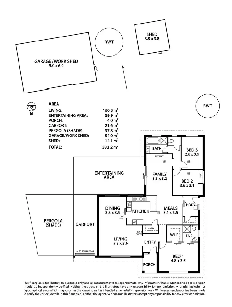 Floorplan of Homely house listing, 12 Kennedy Crescent, Strathalbyn SA 5255