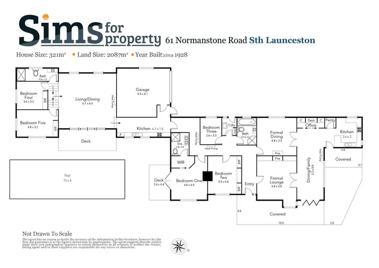 Floorplan of Homely house listing, 61 Normanstone Road, South Launceston TAS 7249
