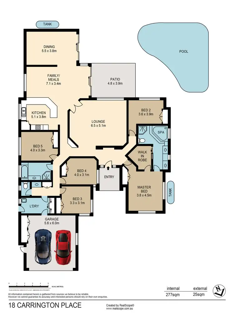 Floorplan of Homely house listing, 18 CARRINGTON PLACE, Carindale QLD 4152