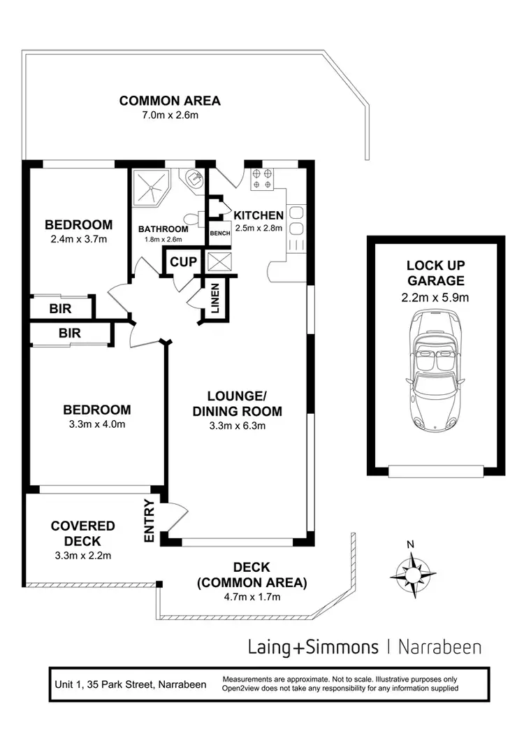 Floorplan of Homely apartment listing, 1/35 Park Street, Narrabeen NSW 2101