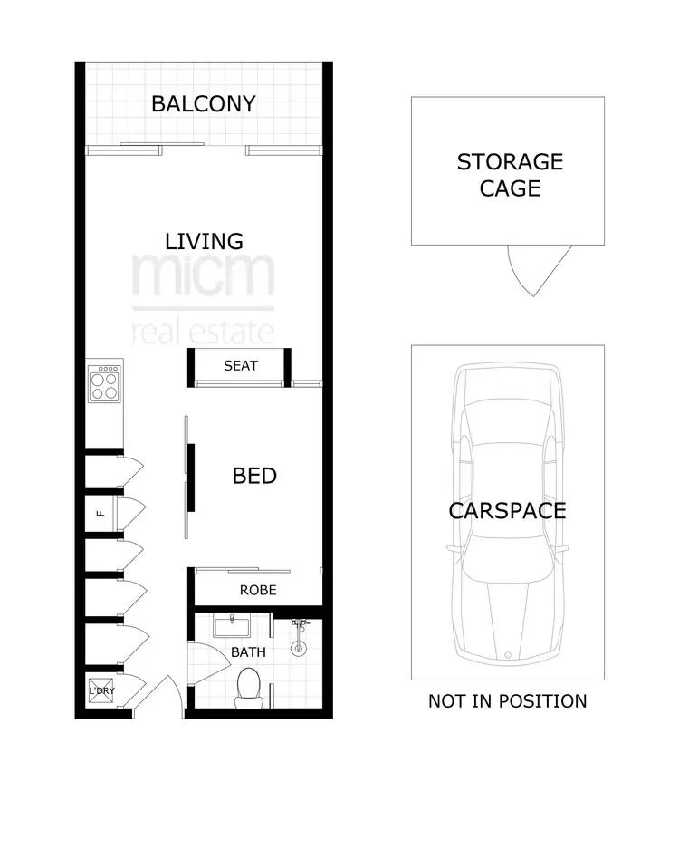 Floorplan of Homely apartment listing, 312/145 Roden Street, West Melbourne VIC 3003
