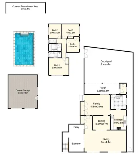 Floorplan of Homely house listing, Address available on request