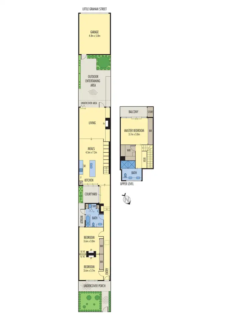 Floorplan of Homely house listing, 64 Barrett Street, Albert Park VIC 3206