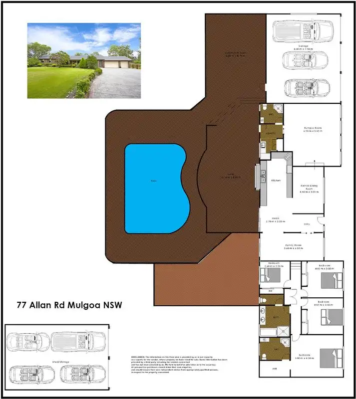 Floorplan of Homely rural property listing, 77 Allan Road, Mulgoa NSW 2745