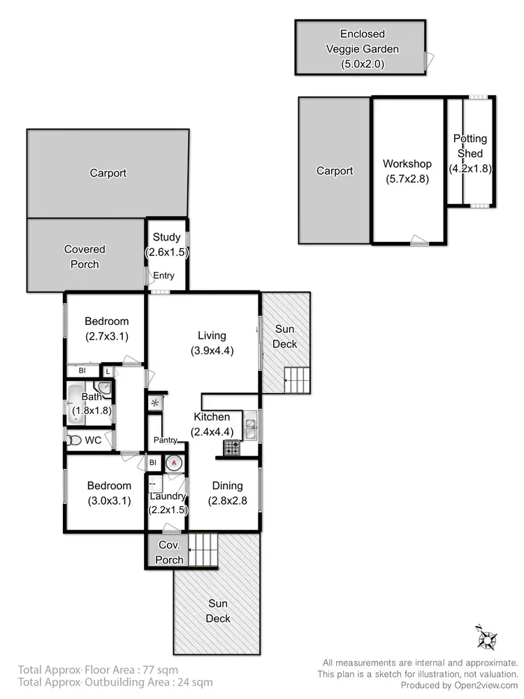 Floorplan of Homely house listing, 1 Searle Court, Middleton TAS 7163
