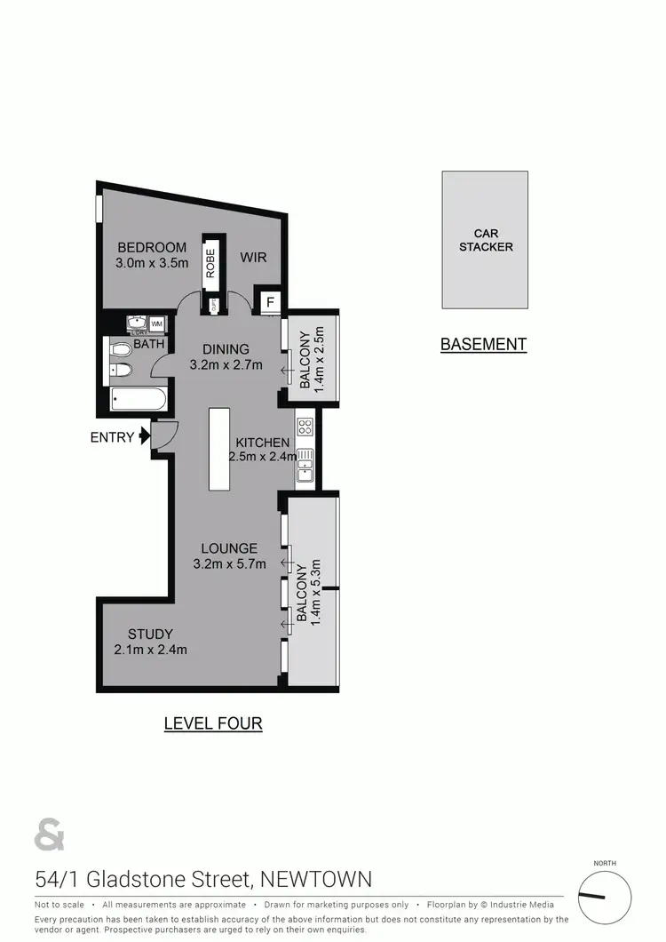 Floorplan of Homely apartment listing, 54/1 Gladstone Street, Newtown NSW 2042