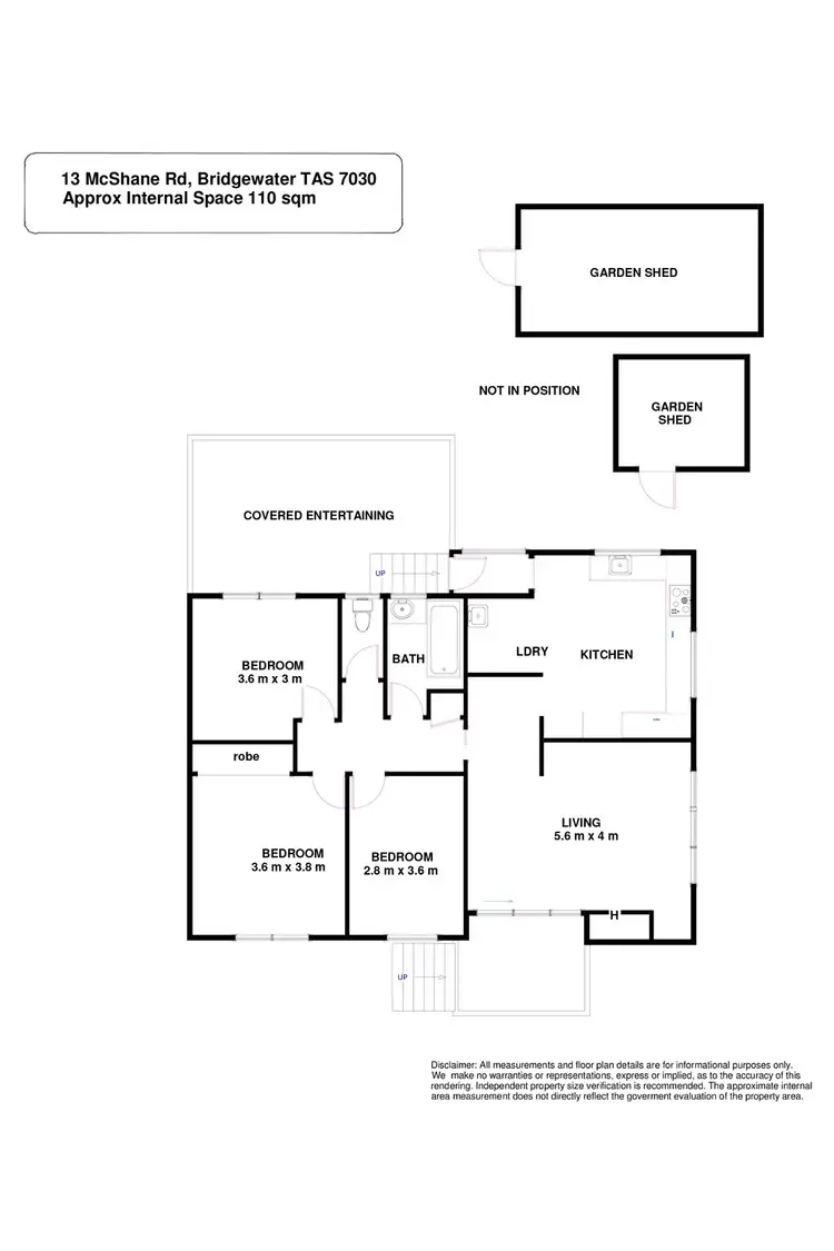 Floorplan of Homely house listing, 13 McShane Road, Bridgewater TAS 7030