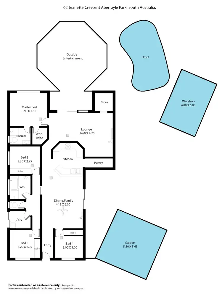 Floorplan of Homely house listing, 62 Jeanette Crescent, Aberfoyle Park SA 5159