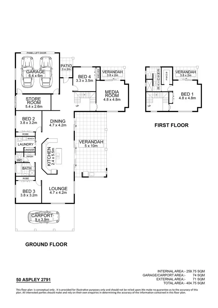 Floorplan of Homely house listing, 50 Aspley Drive, Kirwan QLD 4817