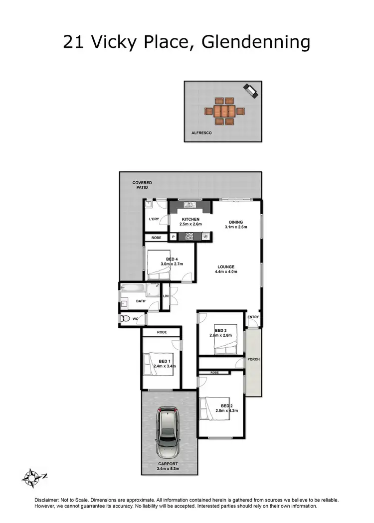 Floorplan of Homely house listing, 21 Vicky Place, Glendenning NSW 2761