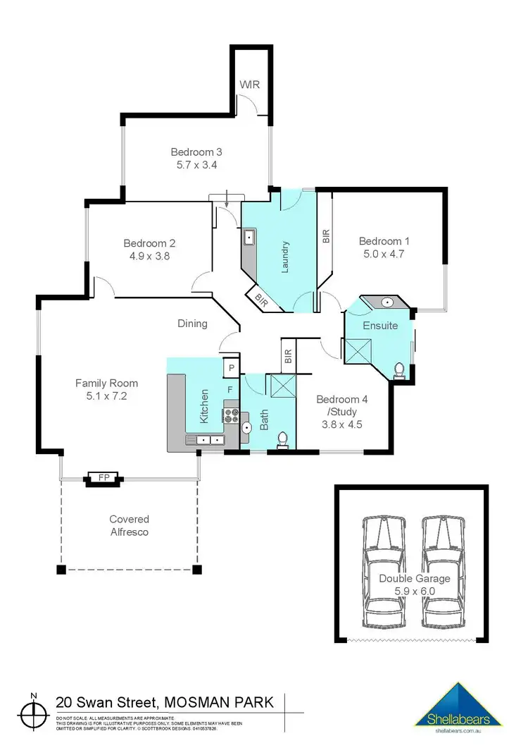 Floorplan of Homely house listing, 20 Swan Street, Mosman Park WA 6012