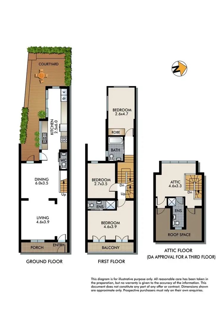Floorplan of Homely house listing, 351 Bourke Street, Darlinghurst NSW 2010