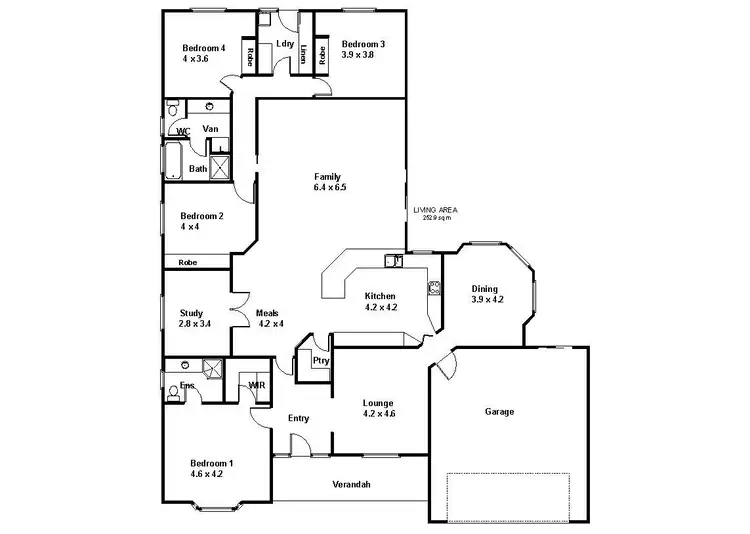 Floorplan of Homely house listing, 4 Schaefer Drive, Loxton SA 5333